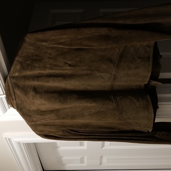 Ralph Lauren Brown Suede Zip Jacket - Picture 9 of 10